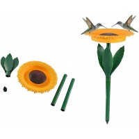 Decorative Plastic Sunflower Wild Birds Seed Feeder and Birdbath