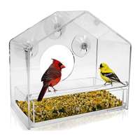 Wholesale Plastic Perspex Birds House Transparent Custom Clear Acrylic Birds Feeder